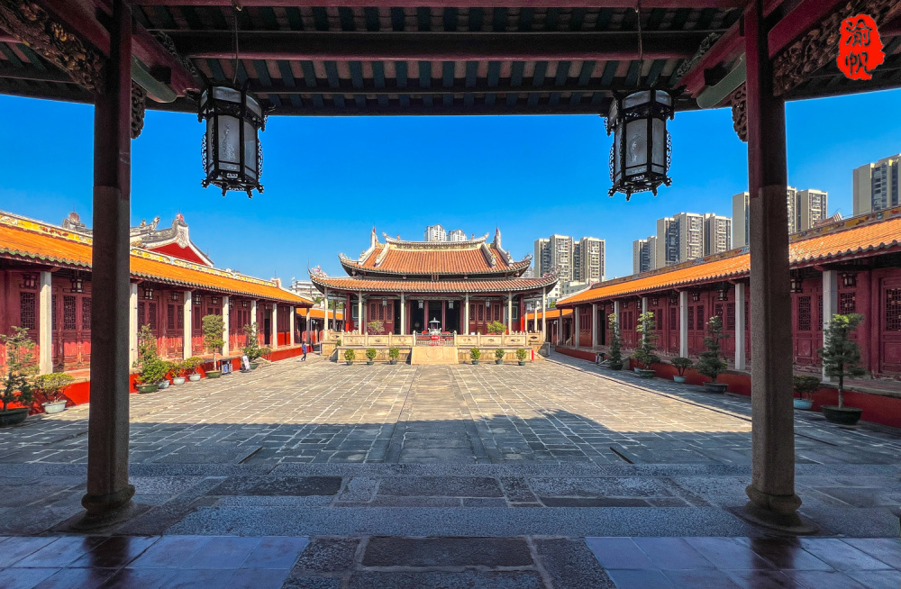 A scenic view of Jieyang Xuegong