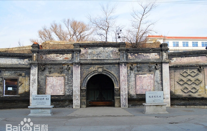 A scenic view of Jilin Wulajie Qingdai Jianzhuqun