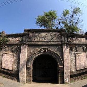 A scenic view of Jilin Wulajie Qingdai Jianzhuqun