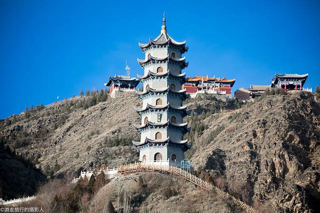 A scenic view of Jinchang Yongchang Beihaizi Ta