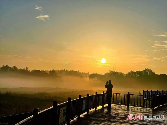 A scenic view of Jinchang Yongchang Beihaizi Ta