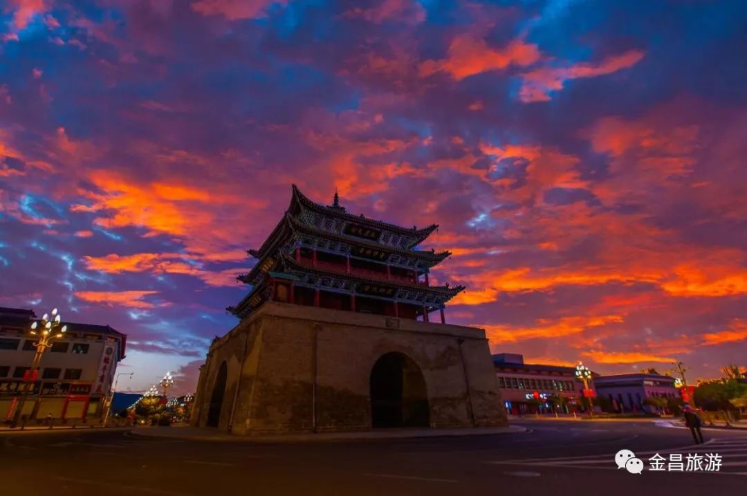 A scenic view of Jinchang Yongchang Beihaizi Ta