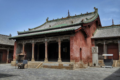 A scenic view of Jincheng Cuifujun Miao