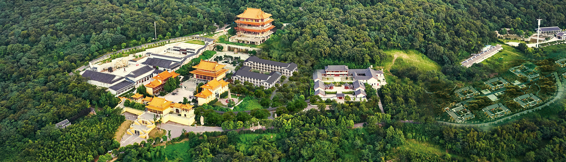 A scenic view of Jincheng Dinglin Temple
