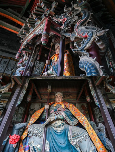 A scenic view of Jincheng Erlang Temple Gaoping