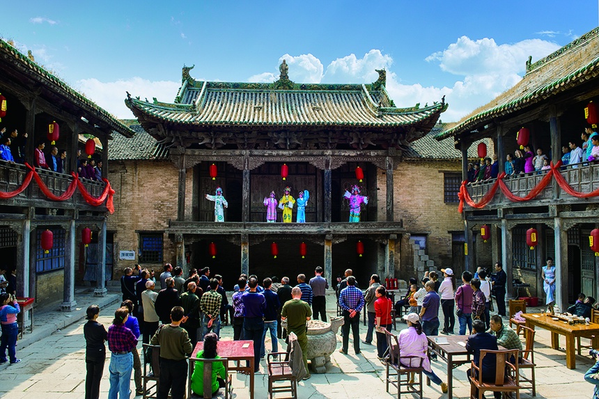 A scenic view of Jincheng Guzhong Miao