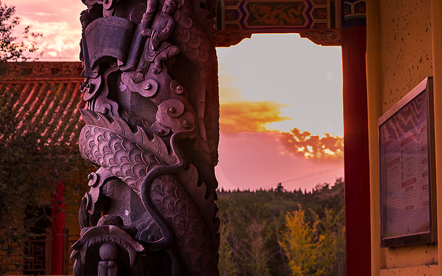 A scenic view of Jincheng Haihui Temple Yangcheng