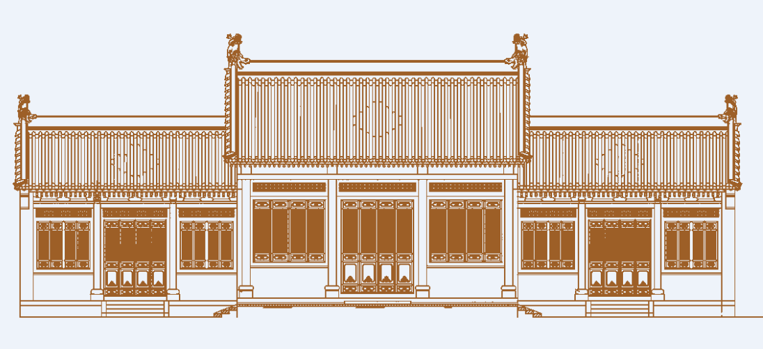 A scenic view of Jincheng Huaiqin Guild Hall