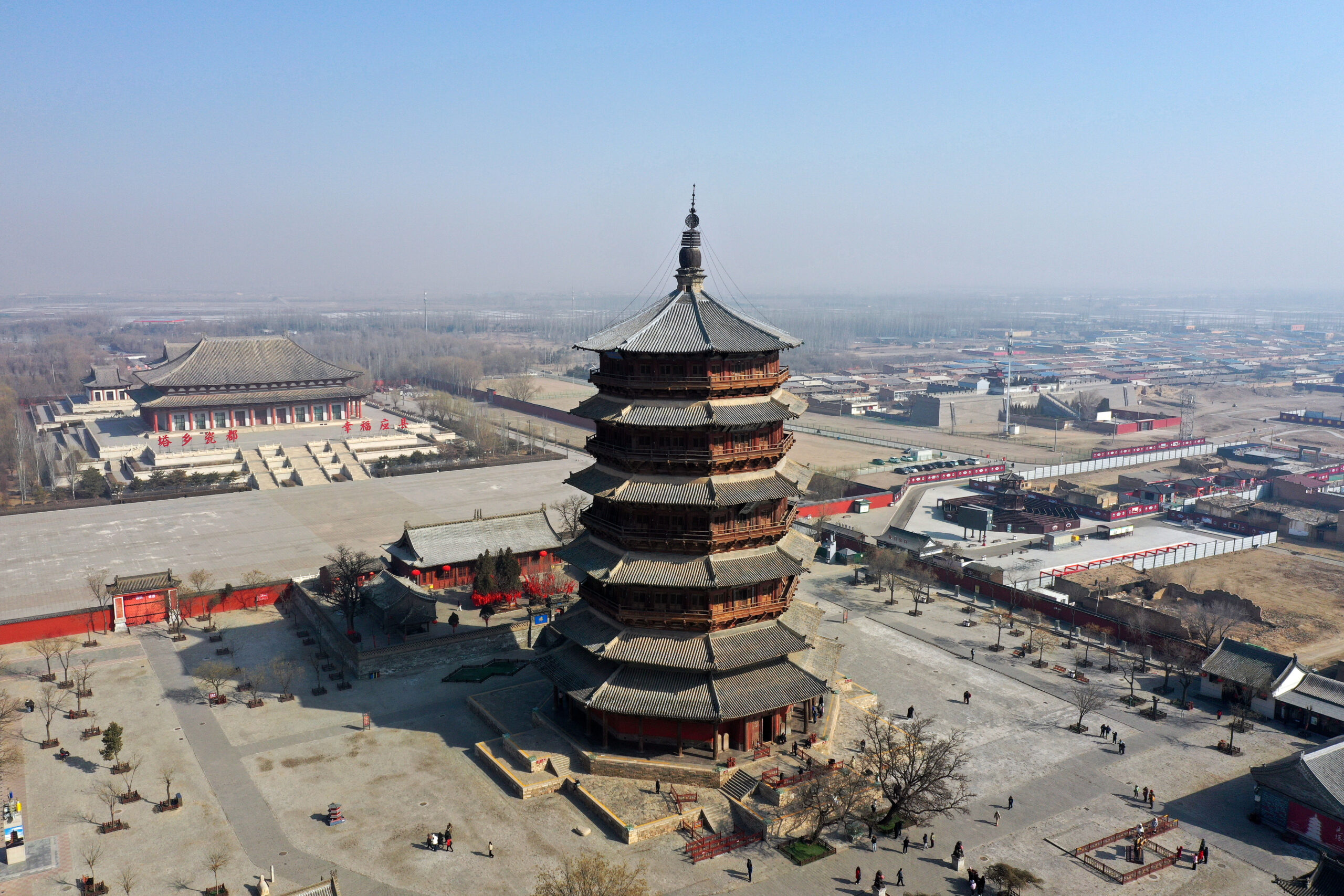 A scenic view of Jincheng Kaifu Temple Yangcheng