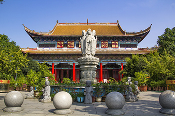 A scenic view of Jincheng Kaifu Temple Yangcheng