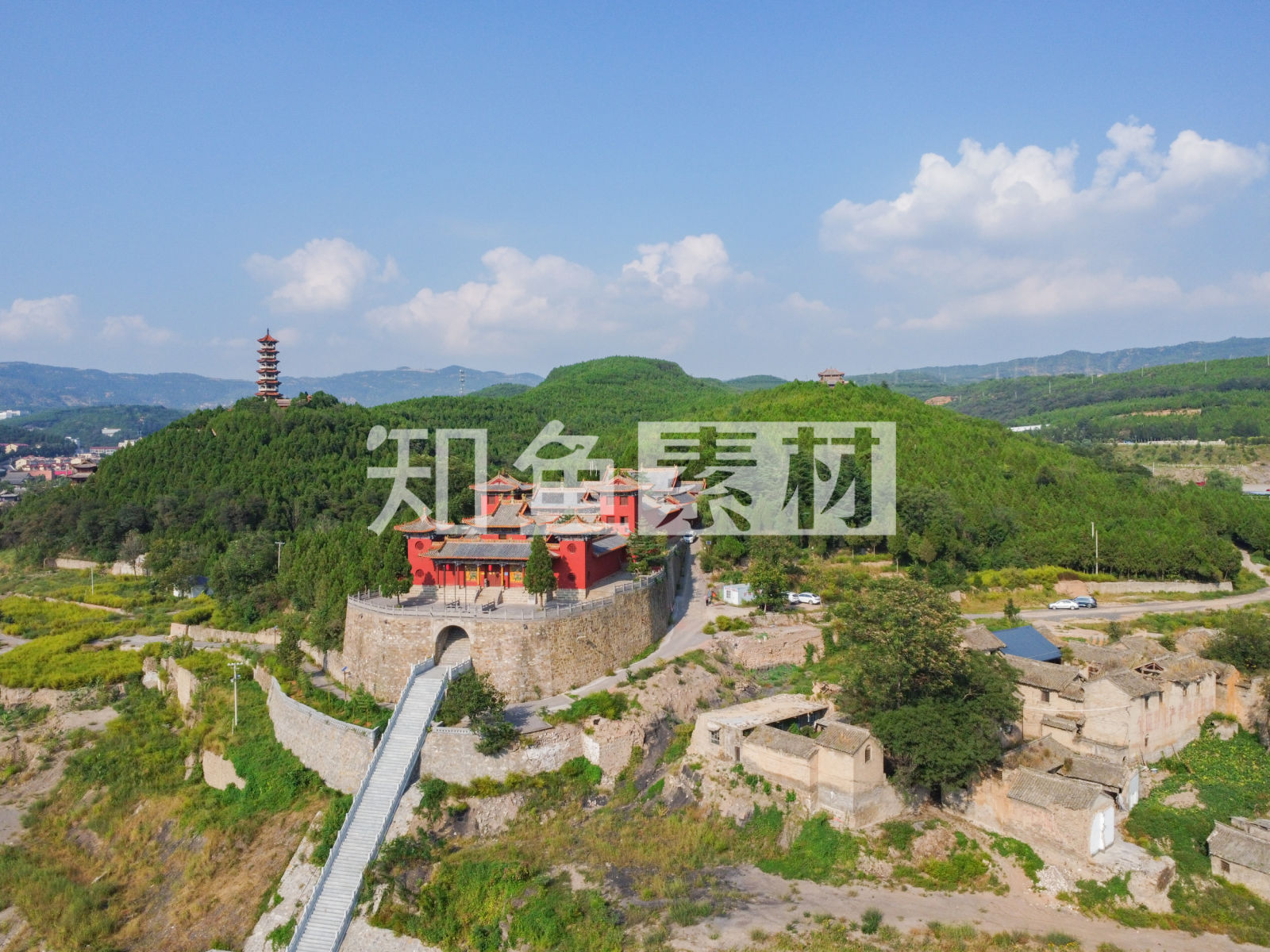 A scenic view of Jincheng Kaihua Temple Gaoping