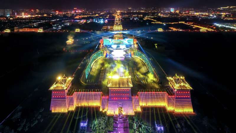 A scenic view of Jincheng Tuandong Qinghua Temple