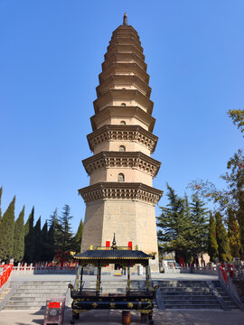 A scenic view of Jincheng Yangcheng Shousheng Temple And Liuli Pagoda