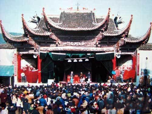 A scenic view of Jingdezhen Mingyuan Huyan Mingfentang Xitai