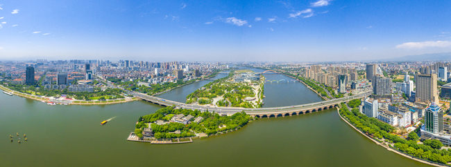 A scenic view of Jinhua Guyueqiao