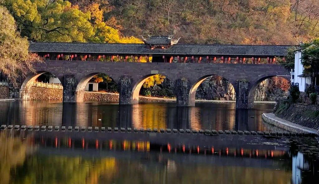 A scenic view of Jinhua Lanxi Tongzhouqiao