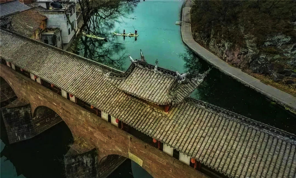 A scenic view of Jinhua Lanxi Tongzhouqiao