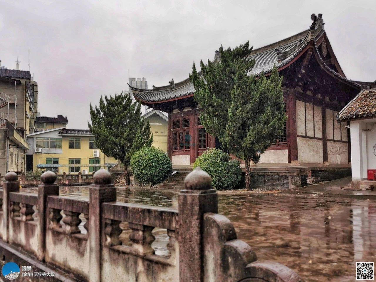 A scenic view of Jinhua Tianningsi Dadian