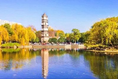 A scenic view of Jinhua Yiwu Daansi Ta