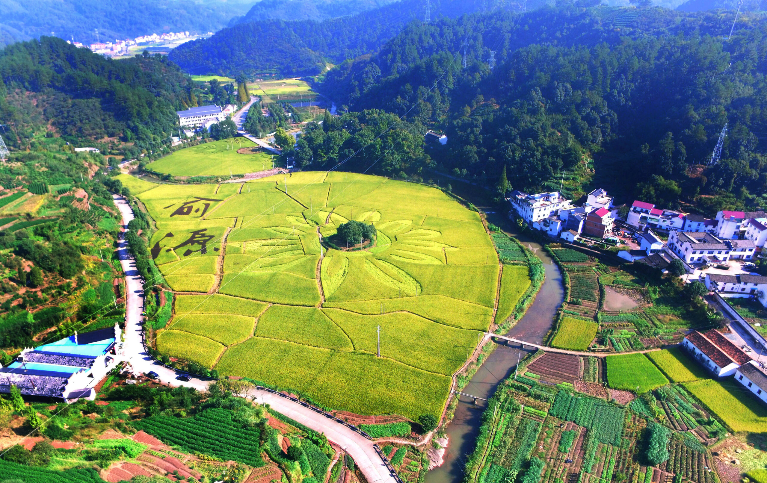 A scenic view of Jinhua Yuyuancun Gu Jianzhuqun