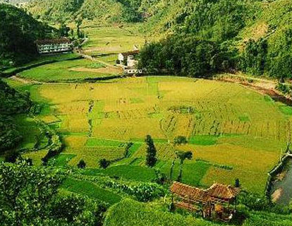 A scenic view of Jinhua Yuyuancun Gu Jianzhuqun