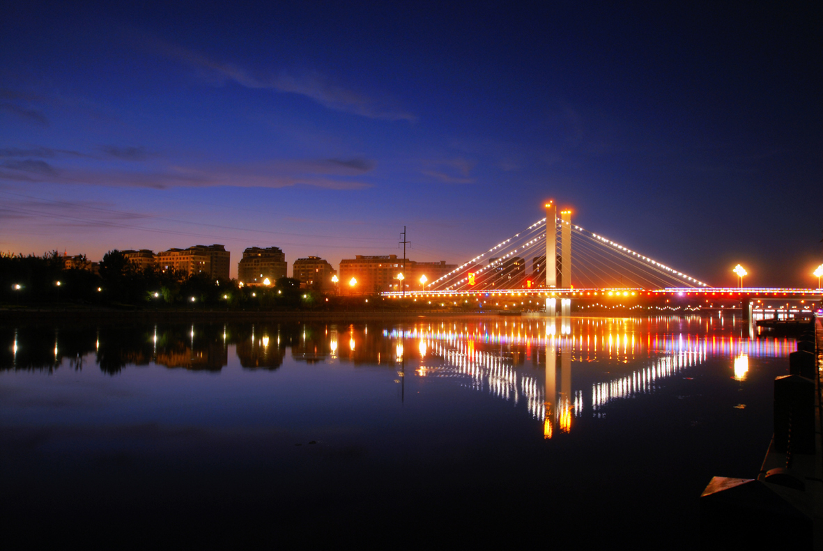 A scenic view of Jining Bianqiao