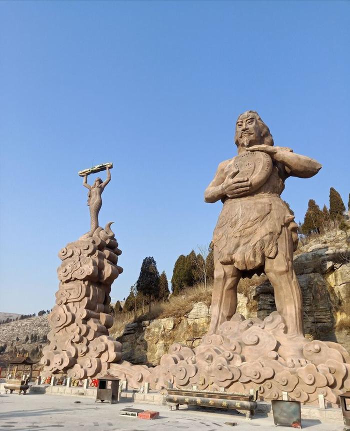 A scenic view of Jining Fushan Xihuang Miao Yizhi