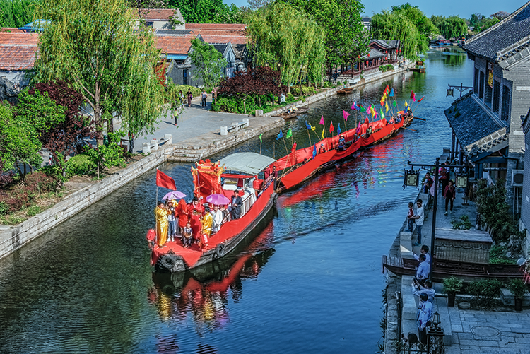 A scenic view of Jining Jinkou Ba