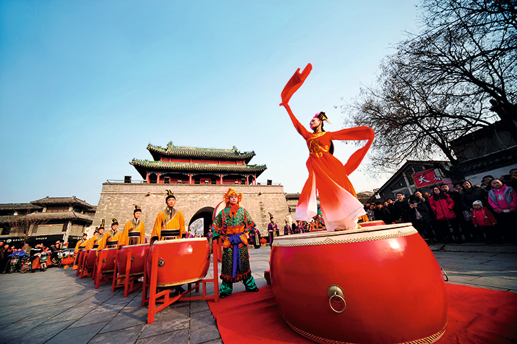 A scenic view of Jining Jinkou Ba