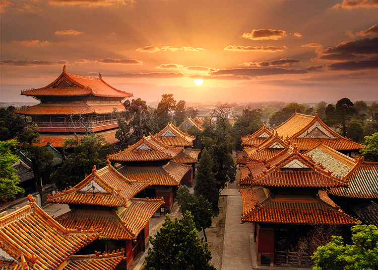 A scenic view of Jining Mengmiao Mengfu He Menglin