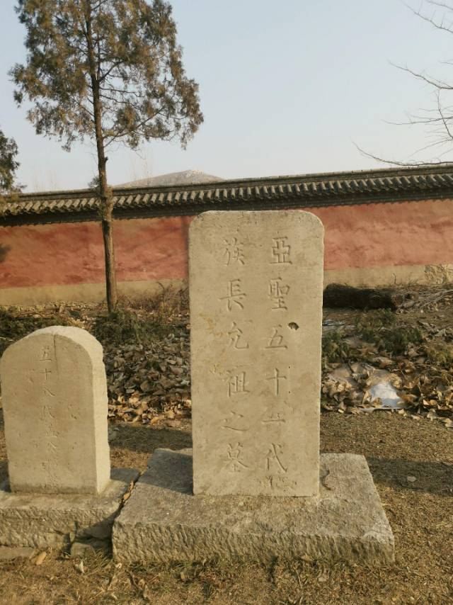 A scenic view of Jining Mengmu Lin Muqun