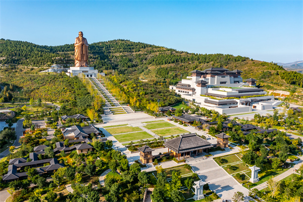 A scenic view of Jining Nishan Kongmiao He Shuyuan