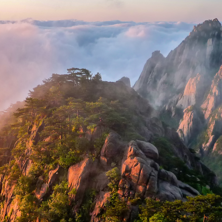 A scenic view of Jining Qinggudui Yizhi