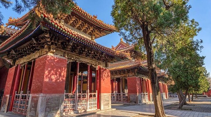 A scenic view of Jining Qingshan Si