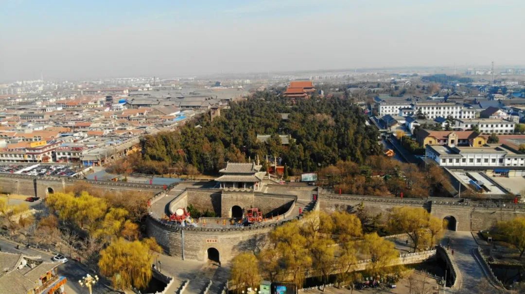 A scenic view of Jining Qufu Luguo Gucheng