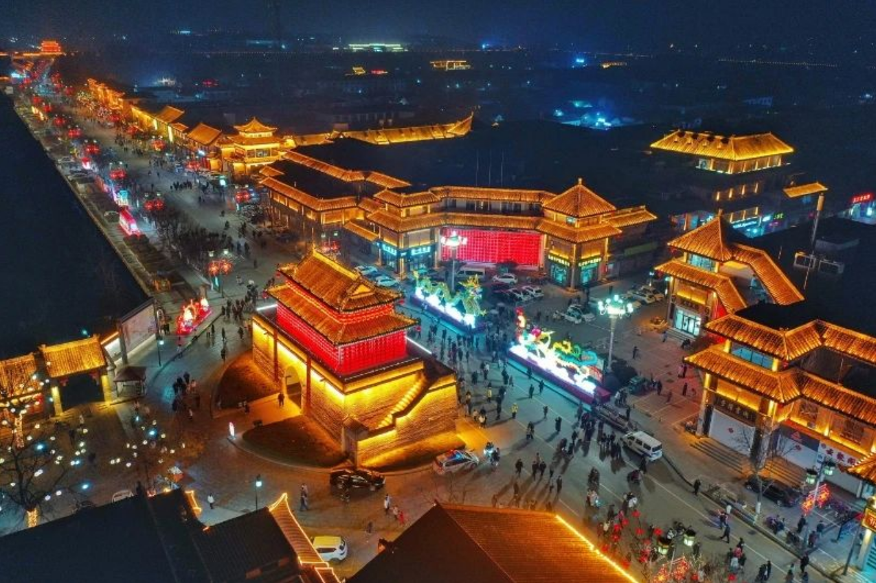 A scenic view of Jining Qufu Luguo Gucheng