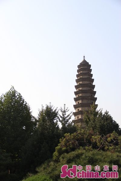 A scenic view of Jining Taizi Lingzong Ta