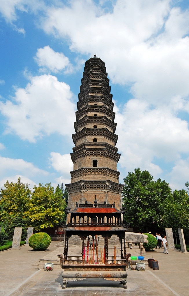 A scenic view of Jining Taizi Lingzong Ta