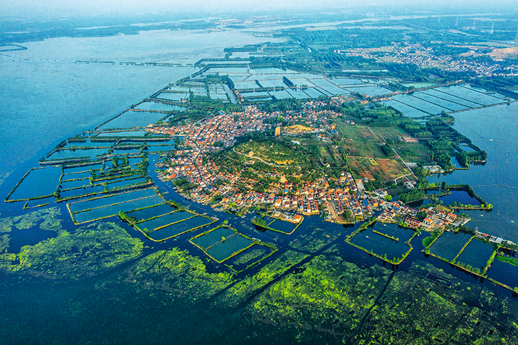 A scenic view of Jining Wangyin Yizhi