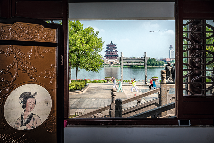 A scenic view of Jining Wangyin Yizhi