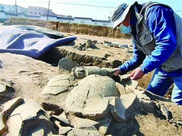 A scenic view of Jining Xiaowangzhuang Muqun