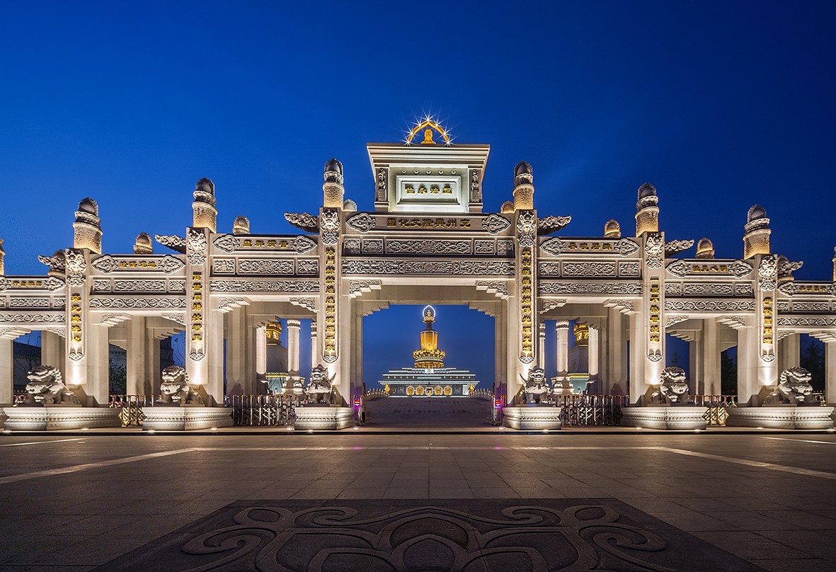 A scenic view of Jining Xinglong Ta