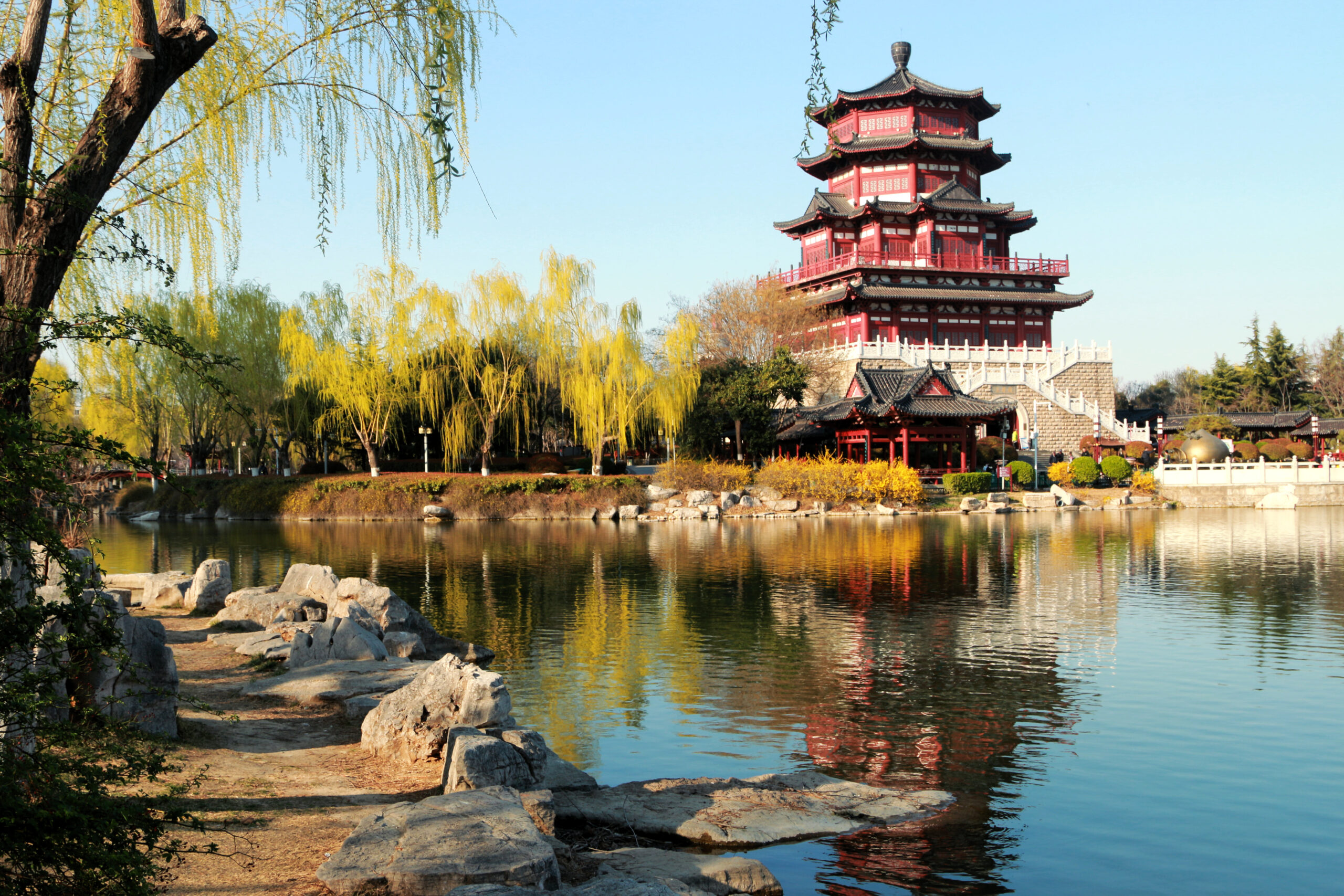 A scenic view of Jining Xixiahou Yizhi