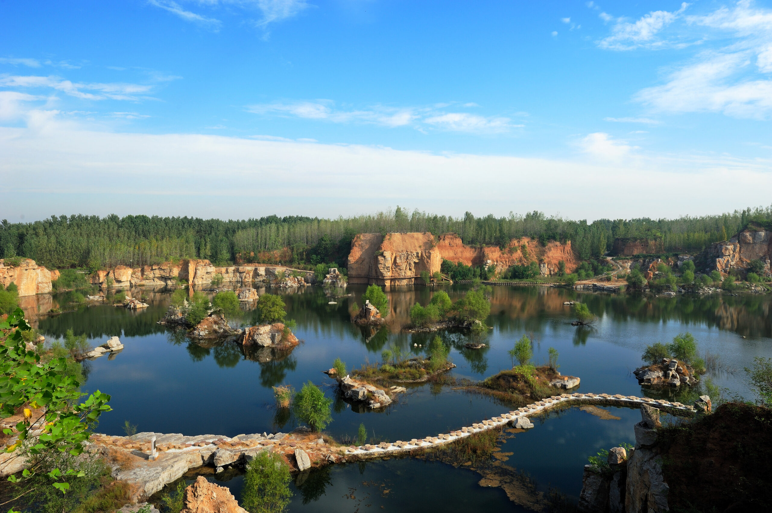 A scenic view of Jining Yangshan Zhandou Jiniandi