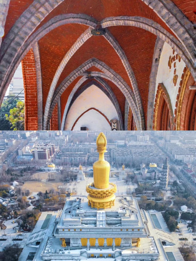 A scenic view of Jining Yanzhou Tianzhutang
