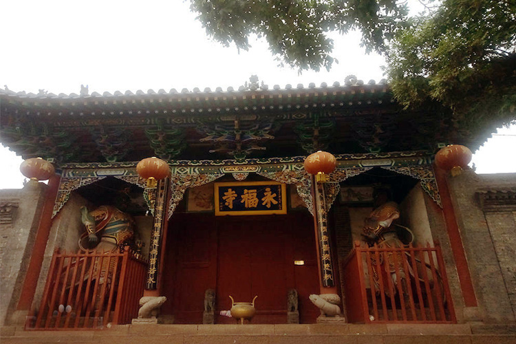 A scenic view of Jinzhong Beiyijian Yongfu Temple Guodian