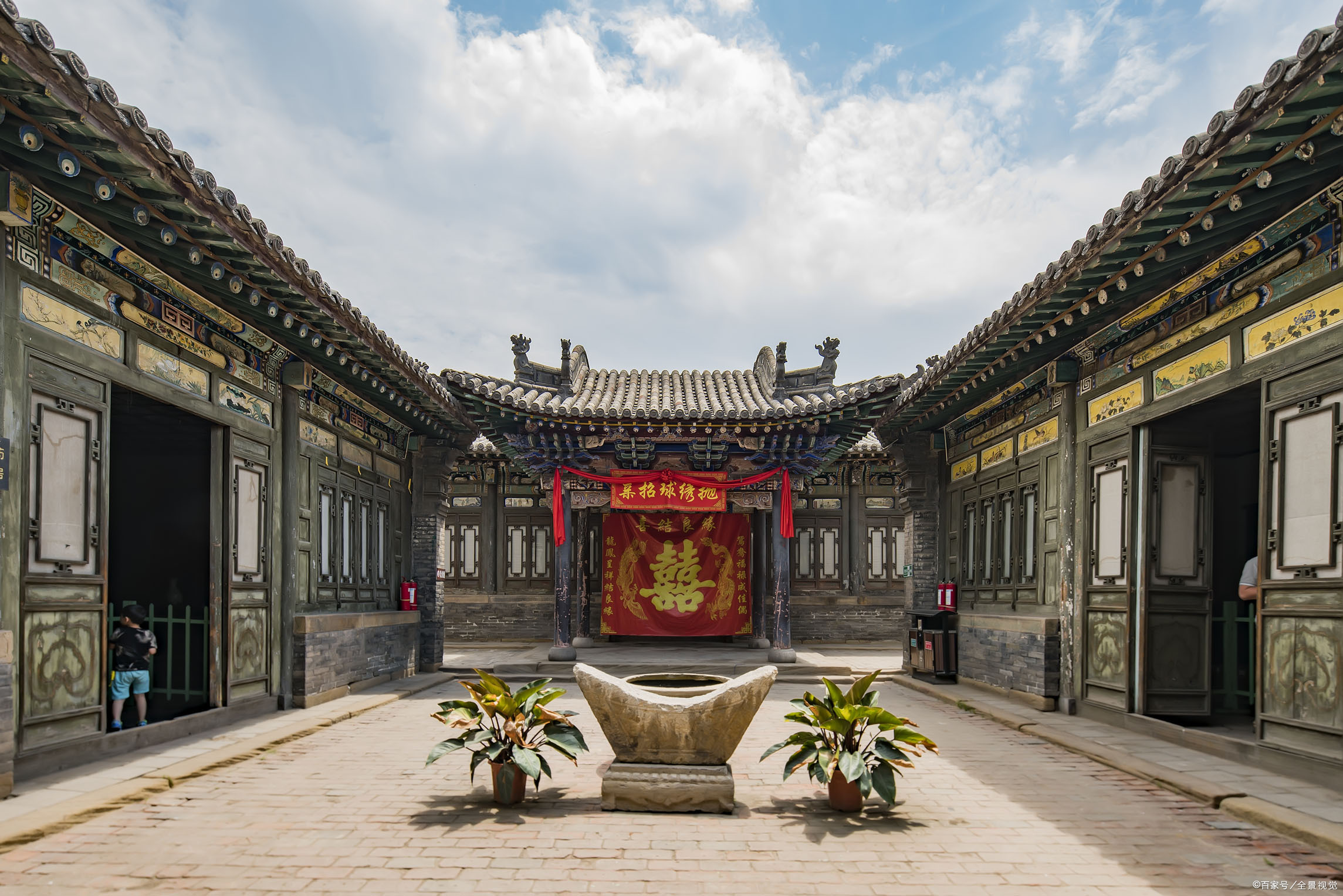 A scenic view of Jinzhong Cao Family Compound