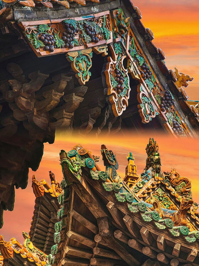A scenic view of Jinzhong Jiexu Houtu Temple