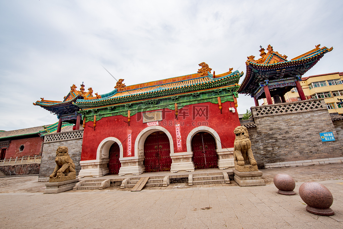 A scenic view of Jinzhong Jiexu Houtu Temple