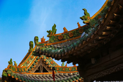 A scenic view of Jinzhong Jiexu Houtu Temple